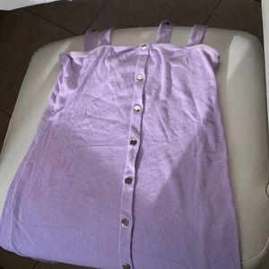 Purple dress body con dress short